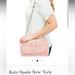 Kate Spade Bags | Kate Spade Pink Cream Metallic Quilted Tweed Chain Leather Classic Crossbody Bag | Color: Pink | Size: Os