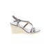 Calvin Klein Wedges: Silver Shoes - Women's Size 11