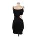 Heart & Hips Cocktail Dress - Bodycon: Black Solid Dresses - New - Women's Size Medium