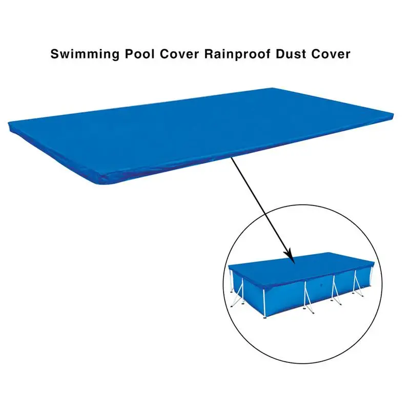 Couverture rectangulaire pour piscine solaire, bâche anti-pluie et anti-poussière pour l'extérieur, film à bulles PE, accessoire de piscine