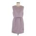 Forever 21 Contemporary Casual Dress - Mini Crew Neck Sleeveless: Gray Print Dresses - Women's Size Medium
