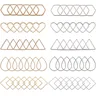 5 Arten Kupfer Verbindungs ringe kc goldene Rahmen Steck verbinder Metalls chmuck Verbindungs