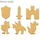 Schild Greatsword Burg Soldat Ritter Feuer Drachen 3D Technologie kuchen Cookie Fondant