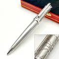 PPS Santos-Dumont de CT Heptagon Embossed Spider Net Silver Luxury Ballpoint Pen Silver Trim With