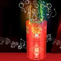 2023 Chinese New Year Imitation Firework Bubble blowing Machine Electric Bubbles With Music Light