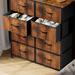 Chest of Drawers Dresser with Wood Top and Sturdy Steel Frame