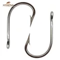 Hyaena 30pcs 7691 Stainless Steel Sharp Big Thick Tuna Fishing Hooks Size 5/0 6/0 7/0 8/0 9/0 10/0