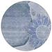 Addison Rugs Chantille ACN700 Blue 8 x 8 Indoor Outdoor Round Area Rug Easy Clean Machine Washable Non Shedding Bedroom Entry Living Room Dining Room Kitchen Patio Rug