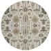 Addison Rugs Chantille ACN697 Ivory 8 x 8 Indoor Outdoor Round Area Rug Easy Clean Machine Washable Non Shedding Bedroom Entry Living Room Dining Room Kitchen Patio Rug