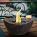 Fire Pit Tabletop Fire Pit with Mixed Color Portable Concrete Fire Pit Table Top Fire Bowl Personal Ethanol Fireplace Alcohol Fire Pot Table Top Fire Pit Bowl for Indoor and Outdoor White Pink