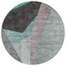 Addison Rugs Chantille ACN716 Teal 8 x 8 Indoor Outdoor Round Area Rug Easy Clean Machine Washable Non Shedding Bedroom Entry Living Room Dining Room Kitchen Patio Rug