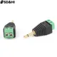 1pc Video AV Balun 3.5mm 2 Pole Stereo Male to AV Screw Terminal Stereo Jack 3.5 mm male 2 pin