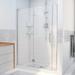 Dreamline Unidoor-X 40-40 1/2 in. W x 72 in. H Frameless Hinged Shower Door in Chrome D1280672-01