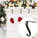 Hxoliqit Christmas Fireplace Hooks Silver Alloy Pendants LED Lights Christmas Socks Hooks Decorations Props Daily tools Ornament Hooks Hooks For Hanging Home essentials Utility tool