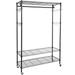 3-Tiers Large Size Heavy Duty Wire Shelving Garment Rolling Rack Clothing Rack