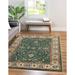 Rugs.com Medina Collection Rug â€“ 5 x 8 Emerald Green Medium Rug Perfect For Bedrooms Dining Rooms Living Rooms