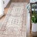 RUGKING Runner Rug 2x8 Vintage Area Rug Indoor Floor Cover Farmhouse Distressed Carpet Red Boho Accent Rug Non Slip for Bathroom Kitchen Bedroom Living Room