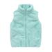 Baby Delas!Toddler Baby Boy Girl Fleece Vest Kid Fuzzy Plush Sleeveless Waistcoat Faux Fur Vest Kids Zipper Fall Outerwear Jackets with Pockets Winter Jackets for Girls Clearance 18 Months-7 Years