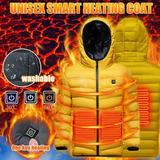 4-15 Years Usb Heated Hooded Jacket Kids Heated Coat for Kids Rechargeable Hooded Jacket Christmas Winter Outdoor Electric Heating USB Charging Electric Body Warmer Coat Windproof Insulated Coat