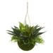 HomeStock Island Interiors And Maiden Hair Artificial Plant In Hanging Basket (Indoor/Outdoor)