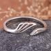 'High-Polished Wing-Themed Sterling Silver Wrap Ring'