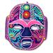 'Carnival Olmeca' - Handmade Mexican Folk Art Ceramic Wall Mask