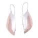 Rose Autumn Leaves,'Leaf-Shaped Drop Earrings with Rose Gold Accents'