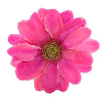 Let It Bloom in Fuchsia,'Natural Aster Flower Brooch in Fuchsia from Thailand'