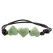 Maya Love in Light Green,'Jade Heart Pendant Bracelet in Light Green from Guatemala'
