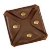 Effective Chocolate,'Men's Modern Geometric Chocolate Leather Coin Purse'