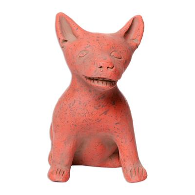 'Western Mexico Pre-Hispanic Red Ceramic Dog Ocari...