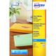 Avery - Inkjet Mini Label 38.1x21.2mm 65 Per A4 Sheet Clear (Pack 1625 Label - Transparent