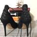 Nine West Shoes | Nine West Lace Up Ankle Black Cute Heels | Color: Black | Size: 6