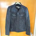 Michael Kors Jackets & Coats | Like New! Micheal Kors Motorcycle Leather Jacket Dark Gray Xs | Color: Gray | Size: Xs