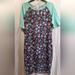 Lularoe Dresses | Lularoe Sz L Julia Bodycon Dress | Color: Black/Green | Size: L