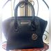 Michael Kors Bags | Michael Kors - Avril Small Leather Top-Zip Satchel | Color: Black | Size: Os