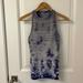 Lululemon Athletica Tops | Lululemon Racer Back Tie Dye Hip Length Tank Size 4 | Color: Blue/White | Size: 4