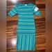 Lularoe Dresses | Lularoe Julia Xs | Color: Blue/Green | Size: Xs