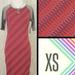 Lularoe Dresses | Lularoe Julia Pencil Dress Xs | Color: Gray/Red | Size: Xs