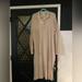 Zara Dresses | Long Ran Button Down Dress | Color: Cream | Size: L