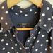 J. Crew Dresses | J.Crew Navy And White Polka Dot Silk Midi Dress Size 4p | Color: Blue/White | Size: 4p