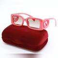 Gucci Accessories | New Gucci Sunglasses Gg1325s 005 Square Red Women Gucci Eyewear | Color: Gray/Red | Size: Os
