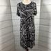 Michael Kors Dresses | Michael Kors Basics Women's Sheath Dress Palm Print Black Size Small $110 | Color: Black/White | Size: S