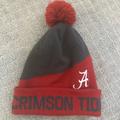 Nike Accessories | Mens Nike Crimson Alabama Crimson Tide Cuffed Knit Hat With Pom | Color: Gray/Red | Size: Os