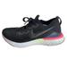 Nike Shoes | Nike Womens Black Pink React Tennis Shoes Sneakers Size 8 | Color: Black/Pink | Size: 8