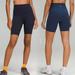 Lululemon Athletica Shorts | Lululemon Athletica Wunder Train Contour Fit Navy Blue 8" Shorts 4 Nylon Bottoms | Color: Blue | Size: 4