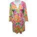 Lilly Pulitzer Dresses | Lilly Pulitzer Petunia In Paradise Floral Print Silk Blend Dress Size Xs | Color: Orange/Pink | Size: Xs