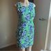 J. Crew Dresses | J. Crew Factory Green And Blue Floral Sleeveless Sheath Dress Sz 0 | Color: Blue/Green | Size: 0