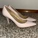Michael Kors Shoes | Michael Kors Blush Stiletto Pointy Toe Shoe Like New | Color: Cream/Tan | Size: 10