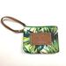 Nine West Bags | Nine West Women’s Wristlet Wallet Small Bag Purse Green Tan Tropical Palm Beach | Color: Green/Tan | Size: Os